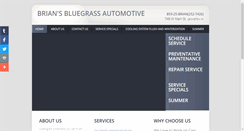 Desktop Screenshot of briansbluegrassautomotive.com